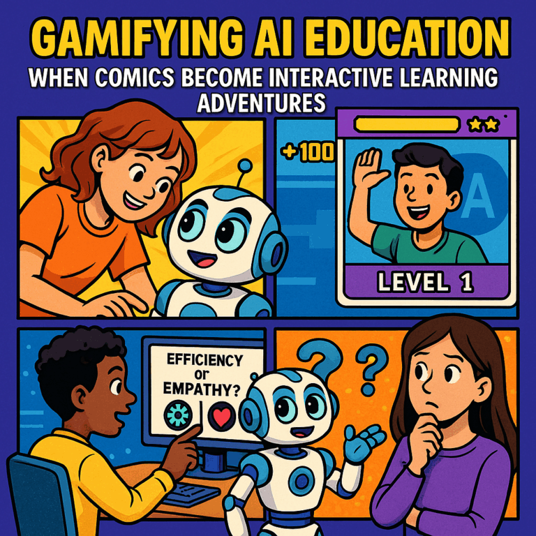 Read more about the article Gamifying AI Education: When Comics Become Interactive Learning Adventures 