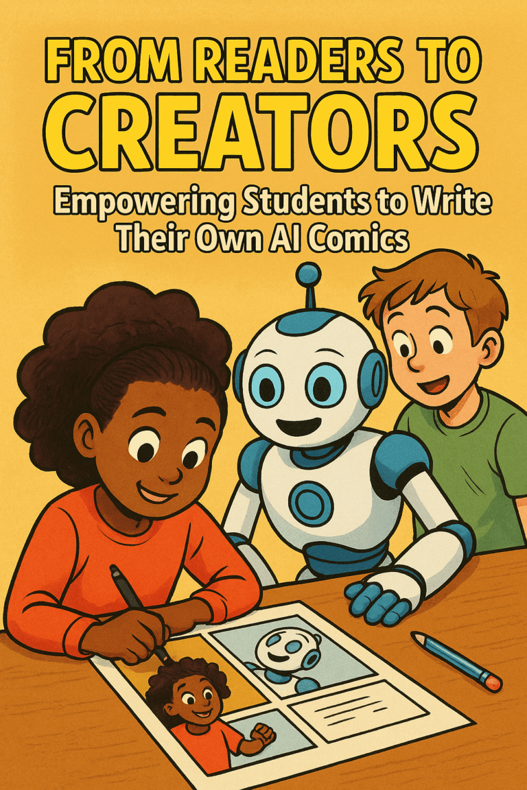 Read more about the article De lecteurs à créateurs : donner aux élèves les moyens d’écrire leurs propres bandes dessinées IA